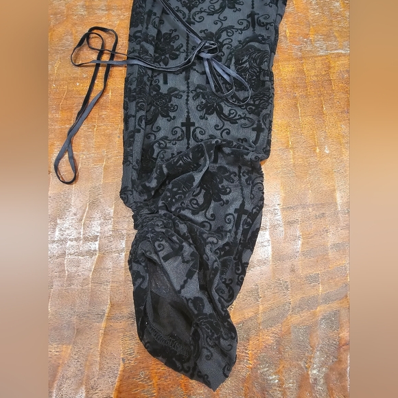 Sexy Spooky Sheer Goth Leggings - Picture 4 of 4